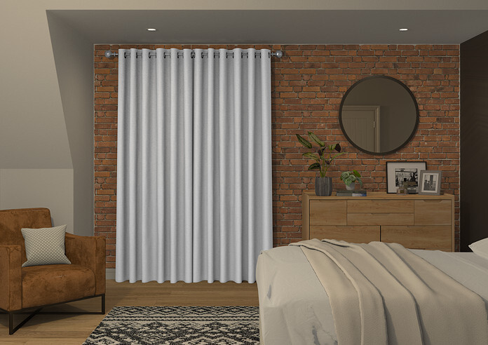 Faux Silk, White - Made to Measure Curtains - Image 7